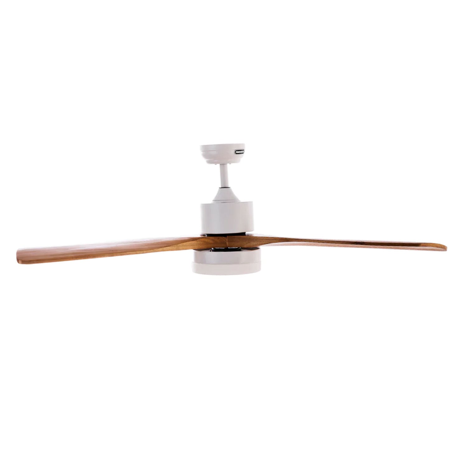 Ventilador de Techo Aria 52" Blanco/Madera 3 Aspas – Masterfan